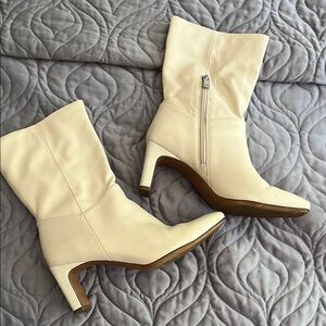 Elegant Cream Women's Booties